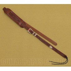 922-0022-000 Gretsch Cowboy G6332 Tooled Leather Walnut Guitar/Bass Strap 9220022000