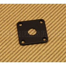 AP-0633-023 Square Jack Plate For Les Paul® Guitar/Bass - Black Plastic