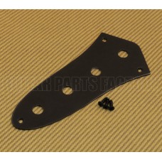 AP-0640-B Black Jazz Bass Control Plate Large Potentiometer CTS Holes