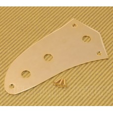 AP-0659-002 Gold Lower Control Plate for Vintage Fender Jaguar Guitar w/ Screws