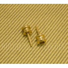 AP-0683-002 2 Gold Buttons and Screws for Schaller & Korean Made Strap Locks