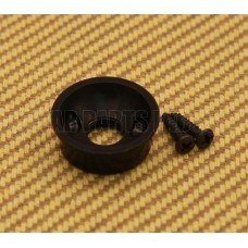 AP-5270-003 Electrosocket Round Black Anodized Aluminum Jack Plate For Tele