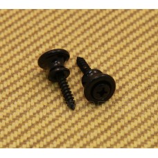 AP-6695-003 Gotoh Black Strap Buttons & Screws For Gibson Guitar/Bass