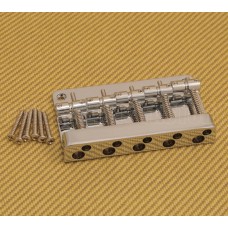 BB-509C High-Mass Chrome 5-String Bass Bridge 6-Hole Mount 19mm