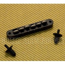 BM-015-B Black Roller Saddle Tune-O-Matic Bridge for various Gibson-style Guitars with M4 Threaded Posts