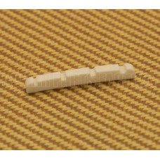 BN-2351-000 Slotted Bone Nut Curved Fender Jazz Bass Bleached White