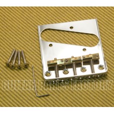 BT005-SS-C Chrome Wilkinson Telecaster Tray Bridge No Logo w/ Cut Out Sides