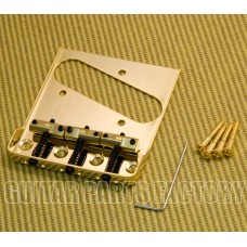 BT005-SS-G Gold Wilkinson Telecaster Tray Bridge No Logo w/ Cut Out Sides