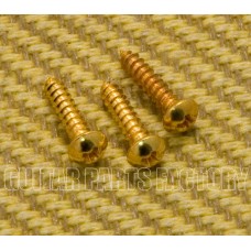 BTMSG (3) Gold Trapeze Tailpiece Mounting Screws