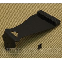 DJGTPB WD Black Vintage Style Diecast Jazz Guitar Non-hinged Tailpiece DJGTPB WD Black Vintage Style Diecast Jazz Guitar Non-hinged Tailpiece