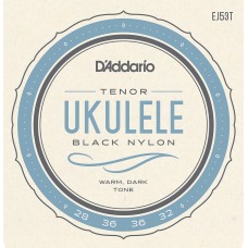 EJ53T D'Addario Black Nylon Ukulele Strings for Hawaiian Tenor Uke