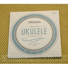 EJ87T D'Addario Titanium Tenor Uke Ukulele Strings