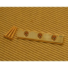 GB-LAP-G  Gretsch Gold Lap Steel Universal Low Profile Flat Mount Guitar Bridge