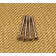 GS-0005-010 (4) Chrome Neck Plate Screws #8 x 1-3/4"