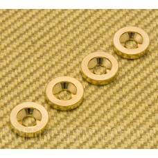 HB-009-GD (4) Neck Joint Plate Bushings Gold Guitar Bass