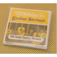 J66 D'Addario Tenor Guitar Strings 80/20 Bronze Wound