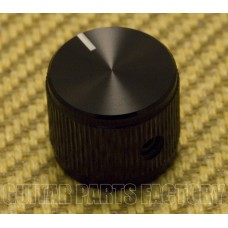 K-HIFI-B (1) Black Aulminum Hi-Fi Solid Shaft Guitar/Bass/Amp Knob