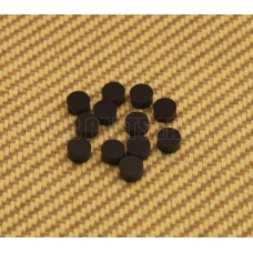LT-0483-023 (12) Black 1/4 Dot Fret Markers Fingerboard Inlays Most US-Made Guitar