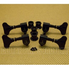 M4-BLACK Schaller Black M4 Series 2+2 Bass Tuners 12:1 ratio 