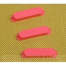 PC-0446-HP (3) Hot Pink Closed Pickup Covers For Strat No Pole Holes