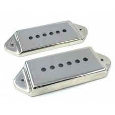 PC-0739-001 Nickel Metal Cover Set for P-90 P90 Style Dogear Guitar Pickups 