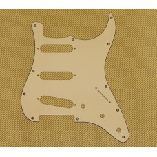 PG-0552-048 Vintage Cream 3-ply 11-hole Pickguard Standard Fender Stratocaster