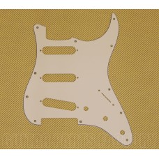 PG-0552-050 3-Ply Parchment Stratocaster Guitar Pickguard 11-Hole Mount