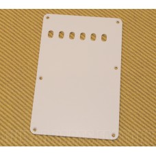 PG-0556-025 1-Ply White Vintage Style Back Plate for Fender Strat 