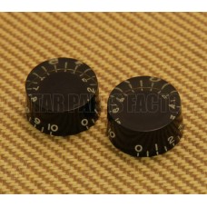 PK-0134-023 (2) Aged Black Speed Knobs USA Guitars