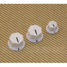 PK-0174-025 Vintage Style White Jazz Bass Knobs
