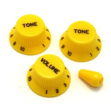 PK-0178-020 Yellow Knob Set for Strat