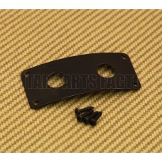 SMJP-B Black Stereo Jack Plate Dual Holes