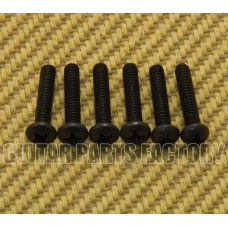 SPHB (6) Black Height Adjustment USA Guitar Philips Screw Set 