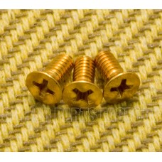 TBS-G (3) Vintage USA Gold Bridge Block Screws