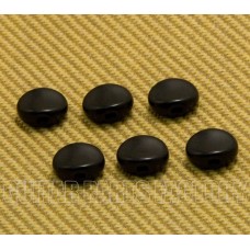 TK-7710-023 (6) Black Vintage Style Glue-On Round Guitar Tuner Buttons