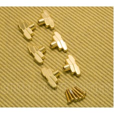 TK-7713-002 Gold Tuner Buttons 6 Grover Imperial & Rotomatic Stair Step Keys 