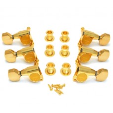 TK-7762-002 Gotoh Gold Sealed 3+3 Mini Guitar Schaller Style Tuners 