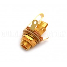 WDE12LSG Switchcraft Long 1/4" Gold USA Stereo Jack