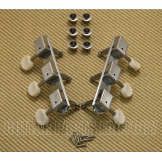 WJ-15IB Chrome Wilkinson Lap Steel Guitar Tuners with Ivoroid Buttons