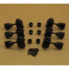 WJ-44-3B Wilkinson 3x3 Black Vintage Tuners for Gibson/Epiphone Les Paul SG