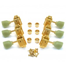WJ-44-3G Wilkinson 3x3 Gold Vintage Tuners for Gibson/Epiphone Les Paul SG