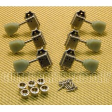 WJ-44-3N Wilkinson 3x3 Nickel Vintage Tuners for Les Paul SG Gibson Epiphone