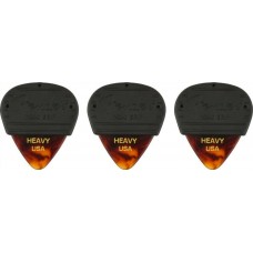 198-5351-900 Fender Mojo Grip Picks Heavy 3-pack Tortoise Shell 1985351900