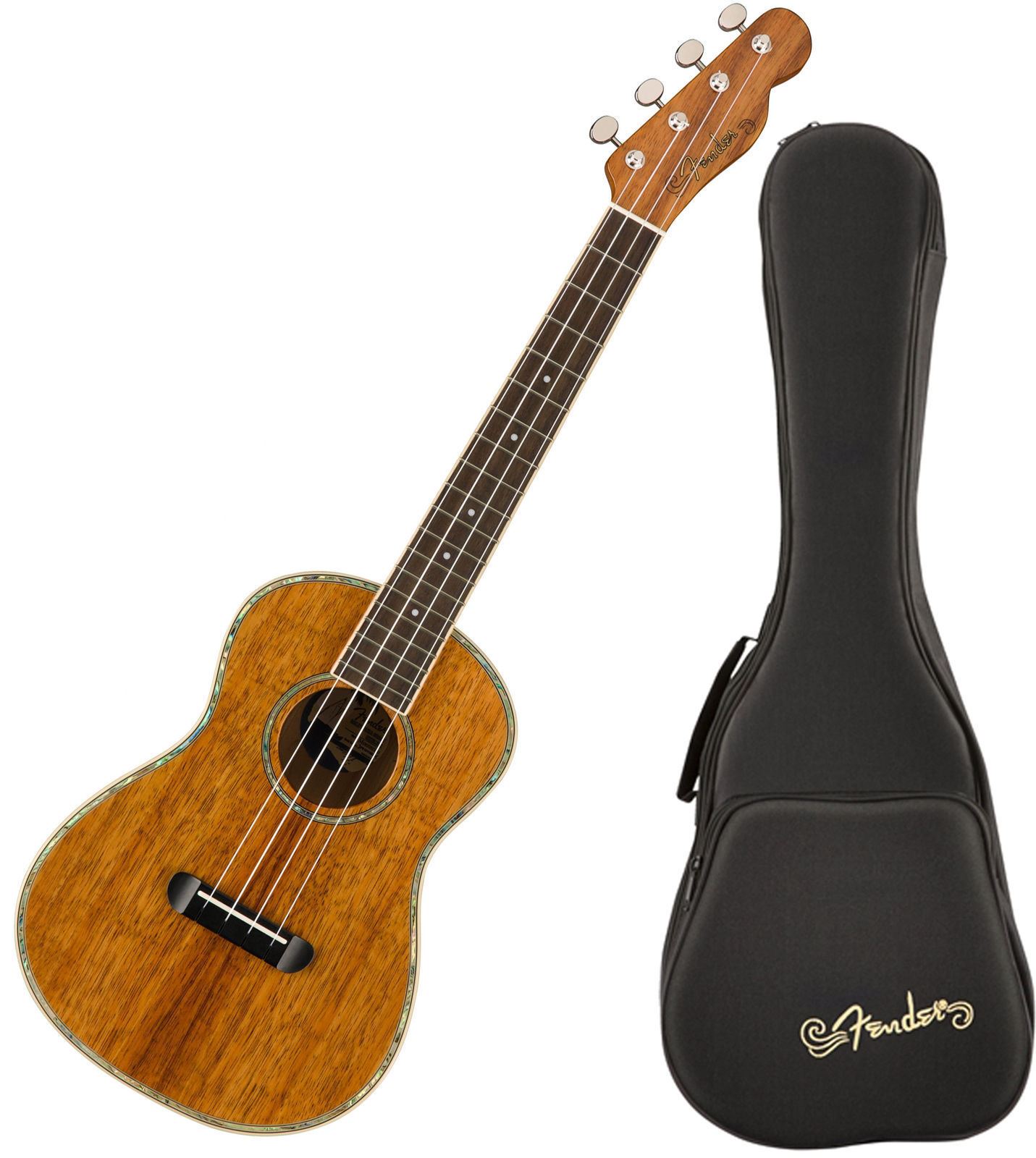 097 1650 121 Fender Montecito Tenor Ukulele Walnut Fingerboard Natural 0971650121