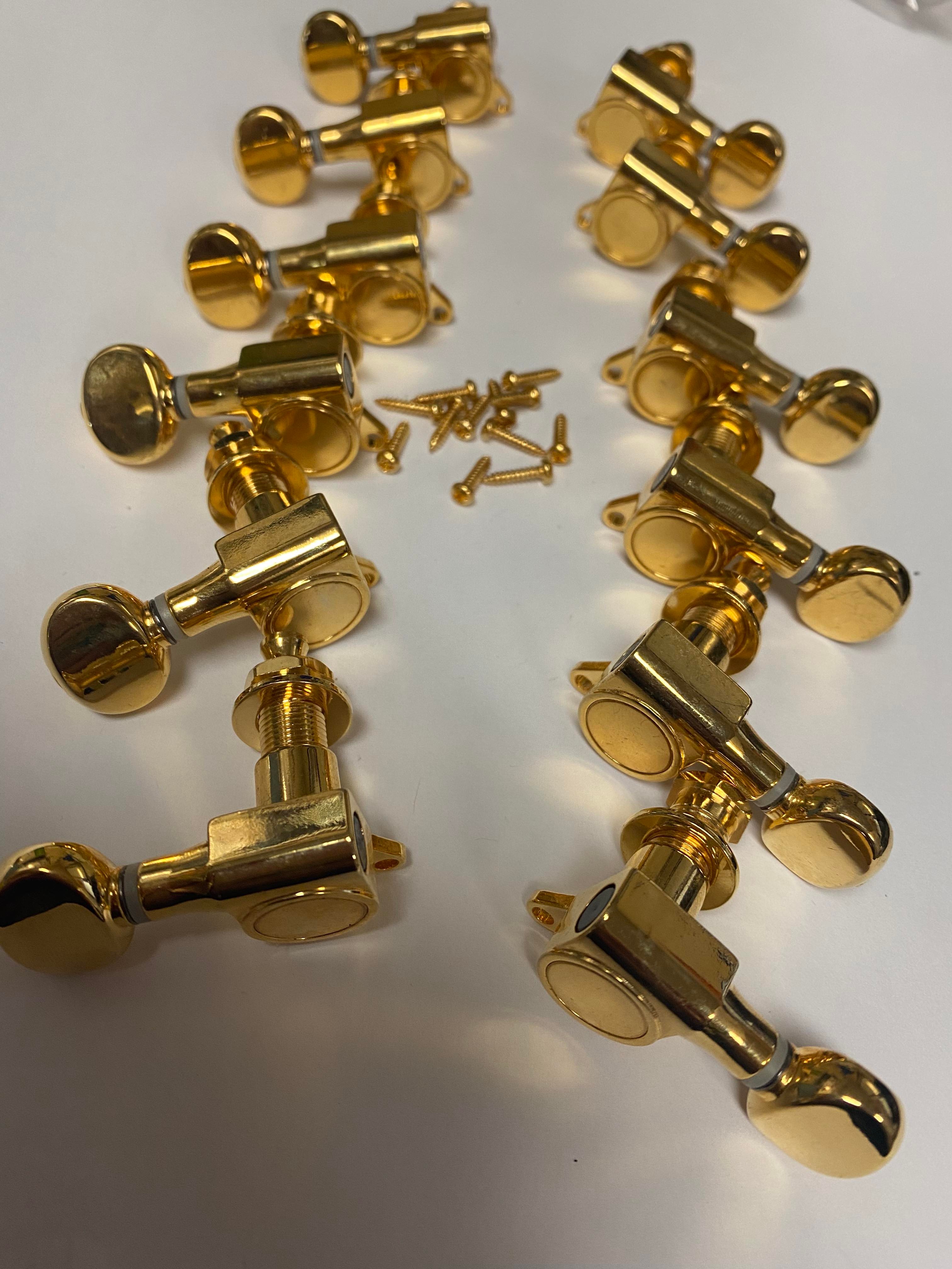 Gretsch Open Back Tuners in Gold for G5400 Electromatic Hollow Body Guitars 