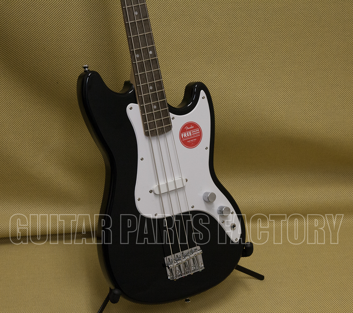 037 3800 506 Black Squier by Fender Sonic Bronco Bass Guitar 0373800506