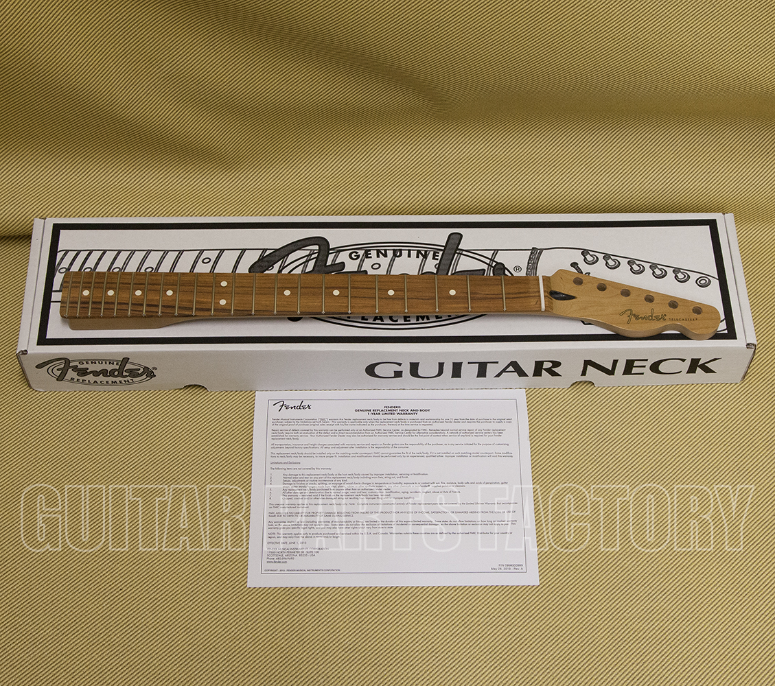 099-0303-920 Fender Roasted Maple Telecaster® Neck, 22 Jumbo Frets 