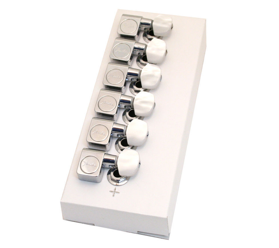099 0820 1PL Fender Pearloid Button Chrome American Guitar Tuners