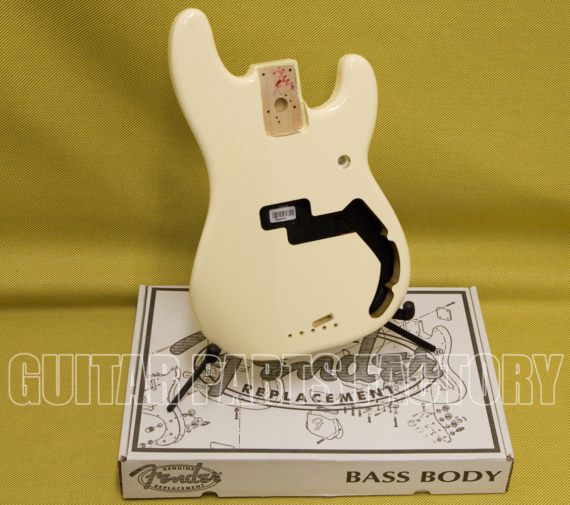 099 8010 780 Genuine Fender White Mexican Precision Bass Replacement Body 0998010780