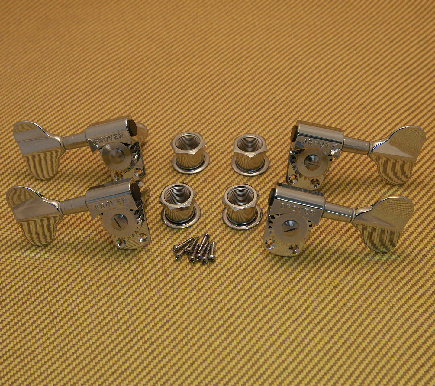 145C Grover Titan Chrome Bass Tuners for 2 2 Headstock